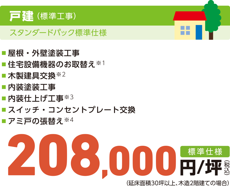 戸建 208,000円